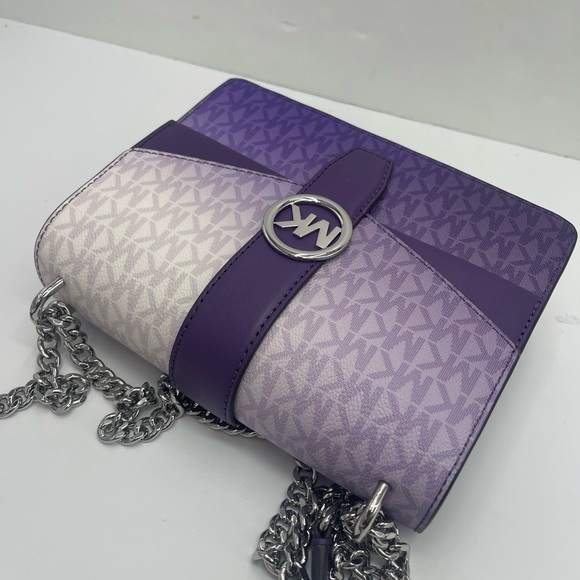 Michael Kors Greenwich Sm Color-Block Sign Logo Flap Crossbody XBODY
Dark Purple - Picture 8 of 16
